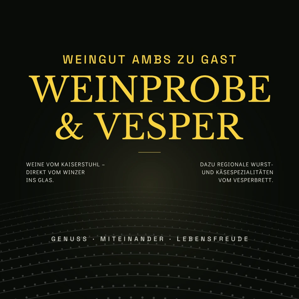 Weinprobe und Vesper